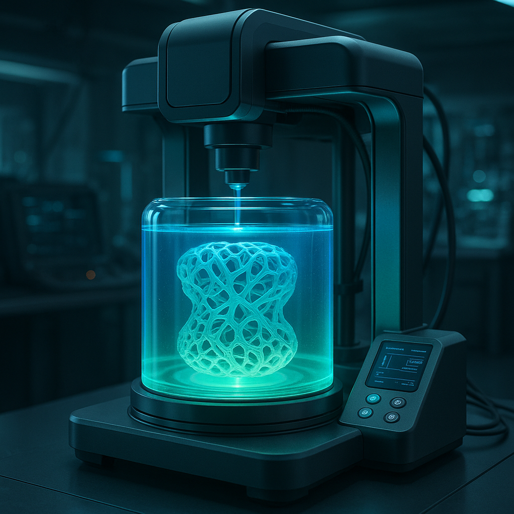 Volumetric tomographic 3D bioprinting of collagen-based tissue in a high-tech lab