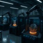 Collaborative 3D printing of metal and ceramic parts in a modern industrial setting