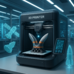 Multi-material 3D printer producing aerospace hardware with digital holograms