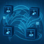 Distributed manufacturing network with 3D printers connected digitally across global locations