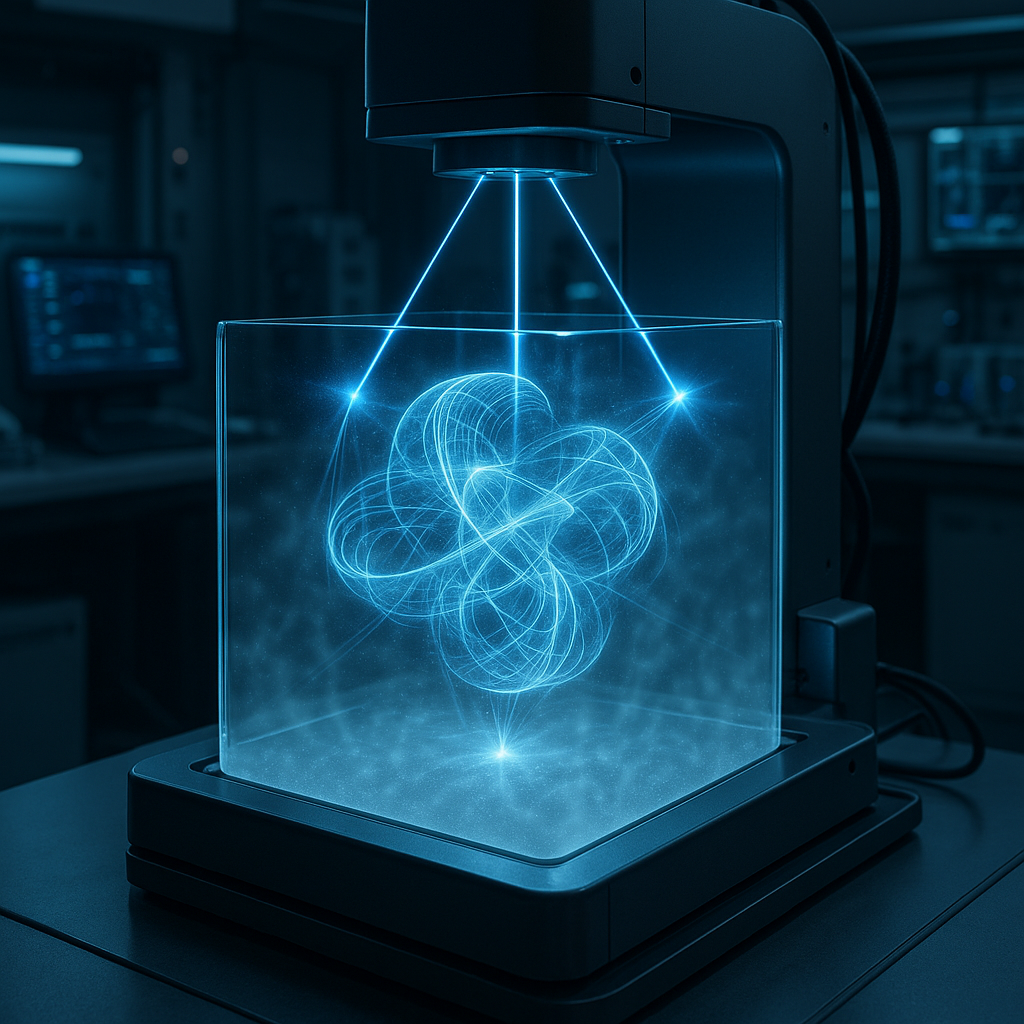 Volumetric 3D printing using controlled light in scattering resin to create complex 3D objects