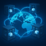 Global distributed manufacturing network with interconnected 3D printers and digital data flow