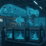 3D printing spare parts on-demand in a railway maintenance workshop with digital inventory holograms