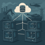 Distributed manufacturing network with 3D printers and digital inventory for defense applications