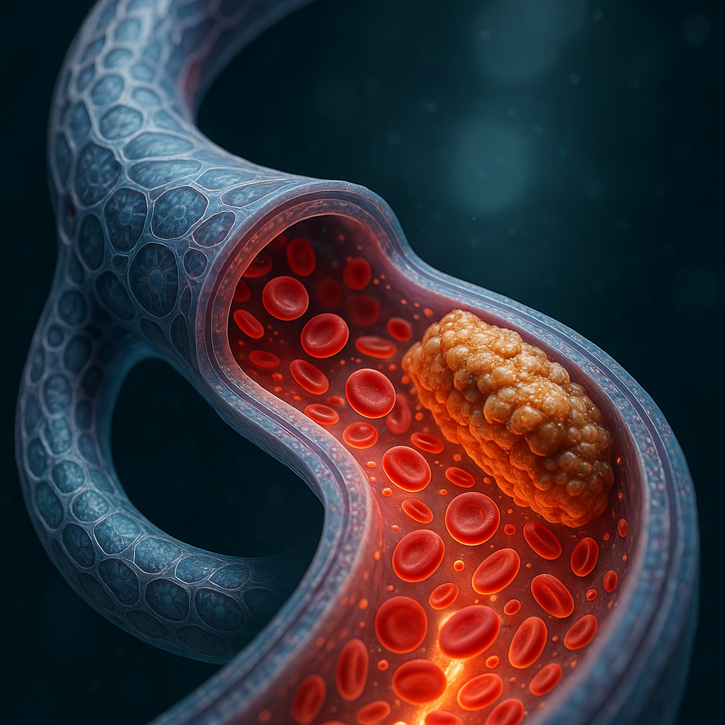 3D bioprinted brain vessel model with atherosclerotic plaque and blood flow simulation