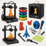 Top 3D printing products including printers, filament, and tools