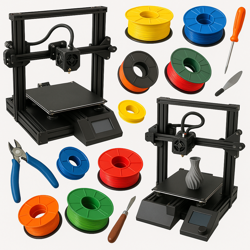Top 3D printing deals including printers, filaments, and accessories